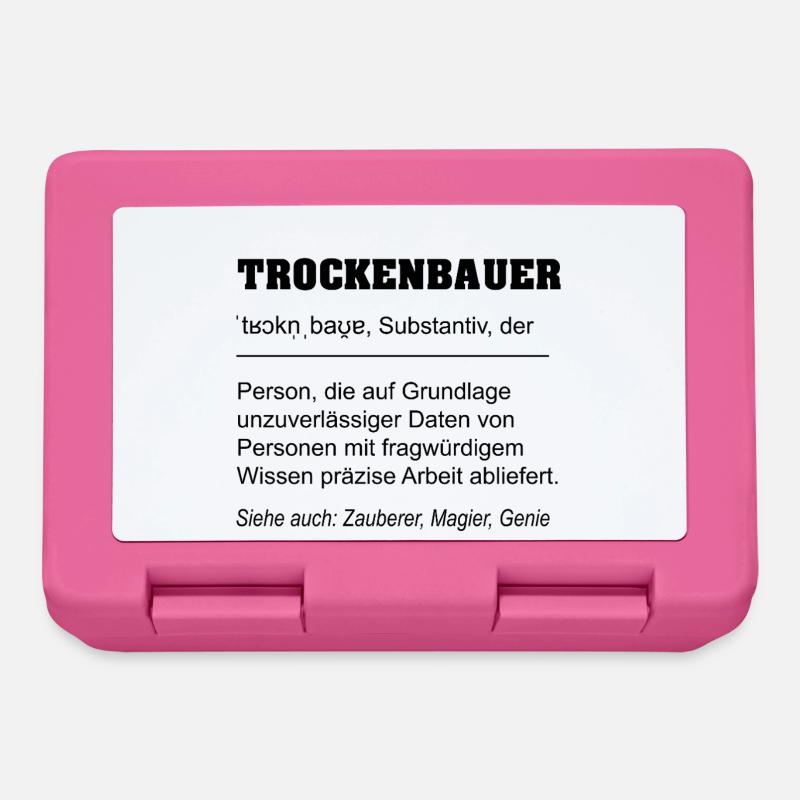 Trockenbauer Definition - Brotdose - Pink