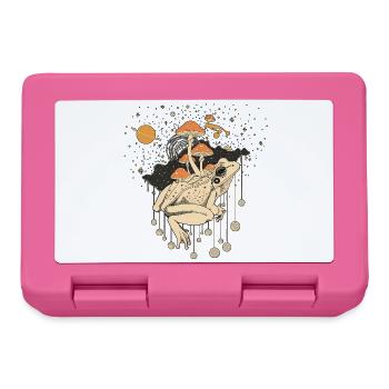 Cosmic Frog & Toadstools in the Universe - Lunchbox - pink - Front