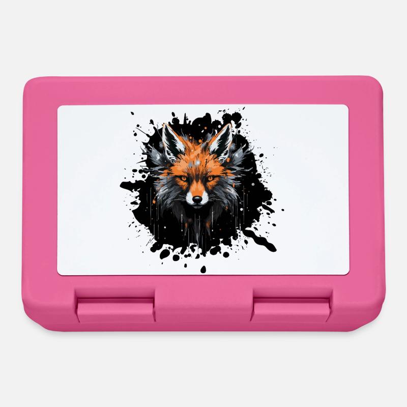 Fuchs Aquarell - Brotdose - Pink