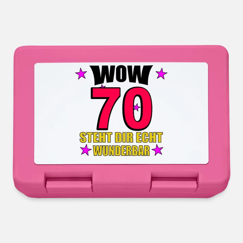 70er Jubiläum Steht Dir Wunderbar - Brotdose - Pink
