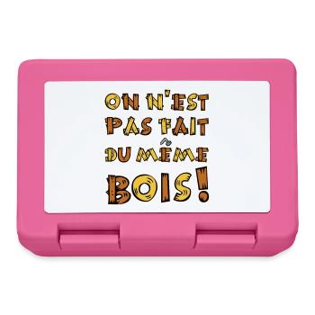 WE ARE NOT MADE OF THE SAME WOOD! - Lunchbox - pink - Front