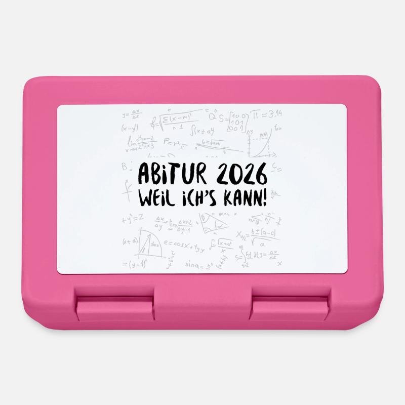 ABITUR 2026 - BECAUSE I CAN DO IT - Lunchbox - pink