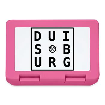 Motif Ruhrpott de Duisbourg : cadeau et souvenir - Boîte à goûter - rose - Devant