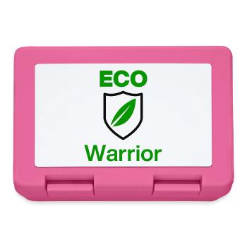 Guerrier ECO. Mentalité verte, d’abord les écologies - Boîte à goûter - rose - Devant