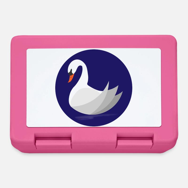 cygne - Boîte à goûter - rose