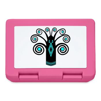 Bird graphic - Lunchbox - pink - Front