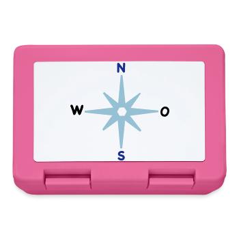 Compass Cardinal Directions Star Compass Maritime - Lunchbox - pink - Front