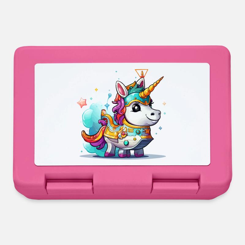 Aventure de la Licorne Spatiale - Boîte à goûter - rose