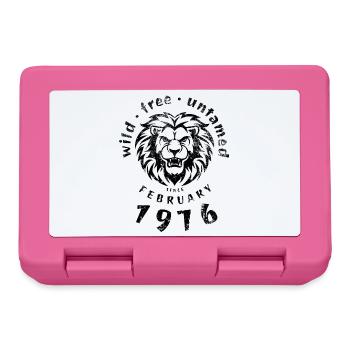 Wild, free & untamed since 02/1976 - Lunchbox - pink - Front
