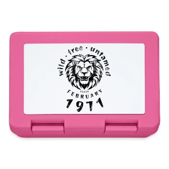 Sauvages, libres et indomptés depuis 02/1971 - Boîte à goûter - rose - Devant