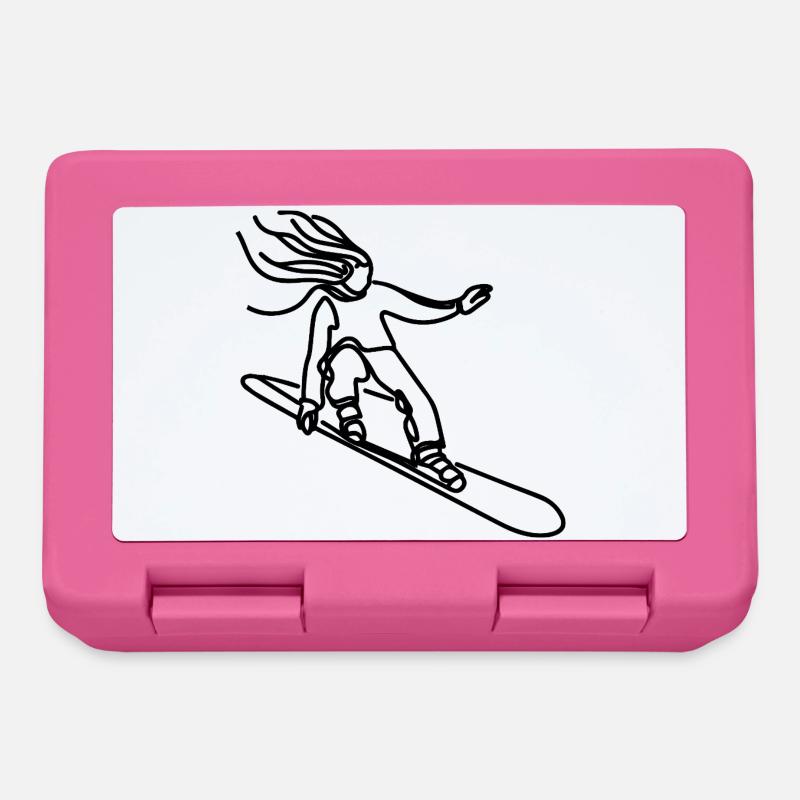 Snowboarderin - Brotdose - Pink