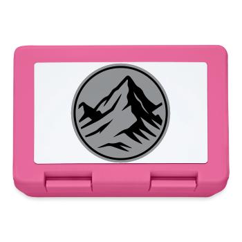 Berg Symbol Gipfel - Brotdose - Pink - Vorne