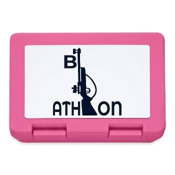 Biathlon-Wintersport - Brotdose - Pink - Vorne