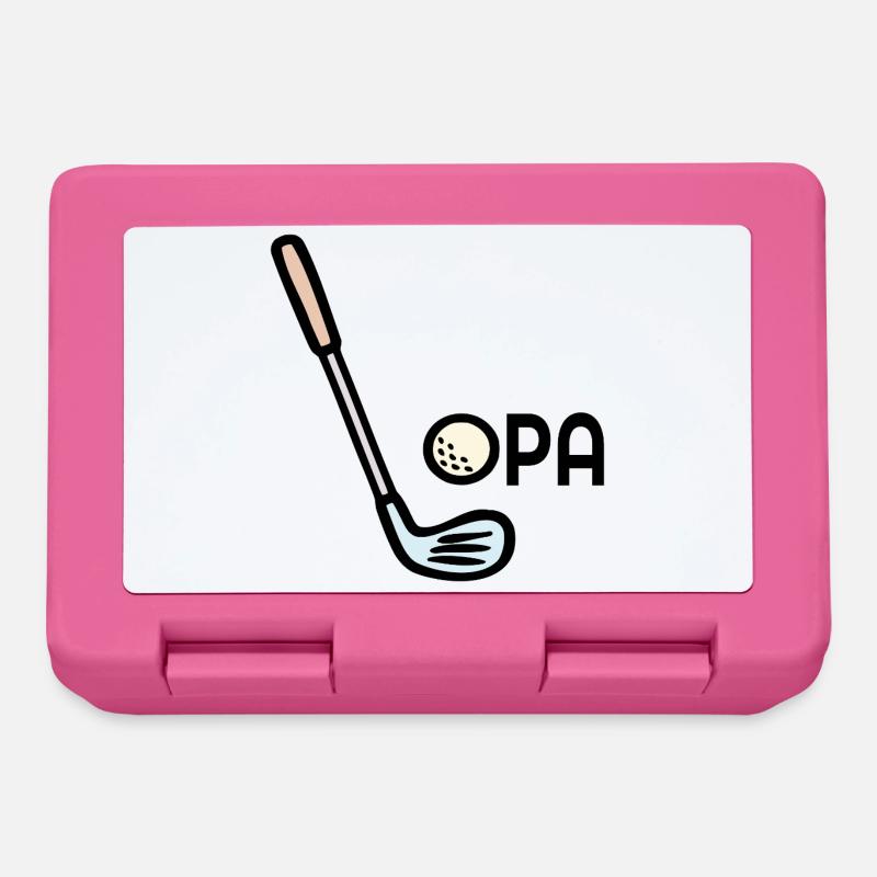 Golf Opa Golfschläger - Brotdose - Pink