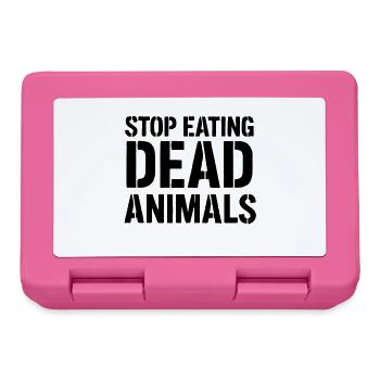 Arrêtez de manger des animaux morts - Boîte à goûter - rose - Devant