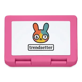 Bunny 67 : Créateur de tendances - Boîte à goûter - rose - Devant