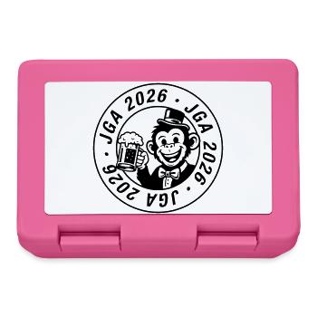 Junggesellenabschied 2026 Jga Affe - Brotdose - Pink - Vorne