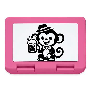 Bière Singe - Boîte à goûter - rose - Devant