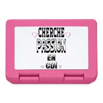 Cherche Passion en CDI - Boîte à goûter - rose - Devant
