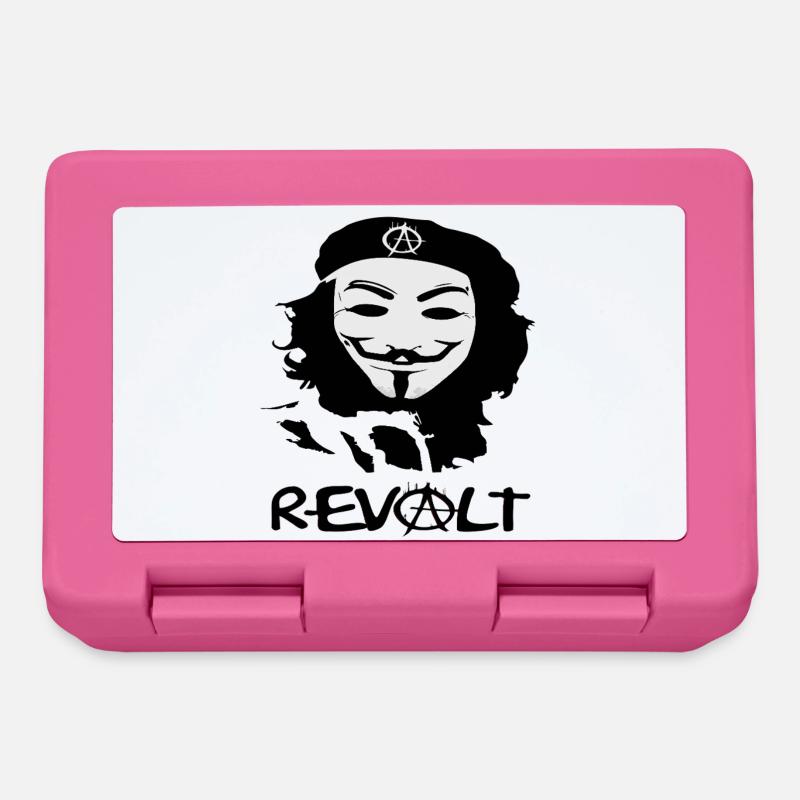 Masked Anarchy Silhouette - Lunchbox - pink