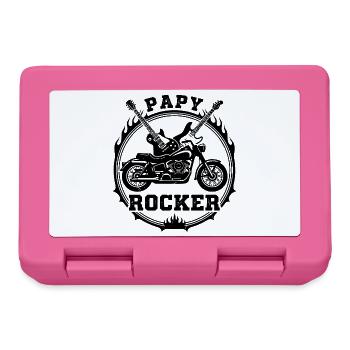Vintage-Grandpa Biker- und Rocker-T-Shirt – Cade - Brotdose - Pink - Vorne