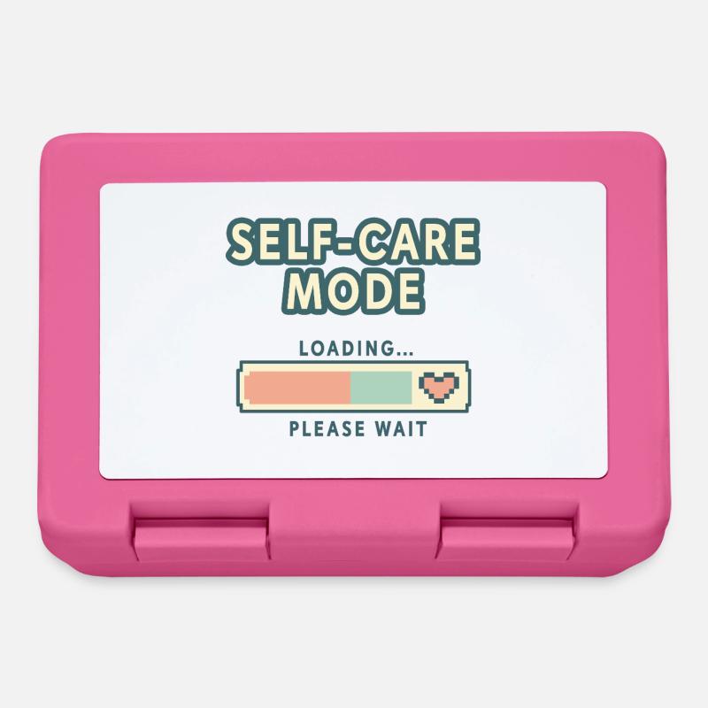 Mode Self-Care Chargement - Rétro Pixel Edition - Boîte à goûter - rose