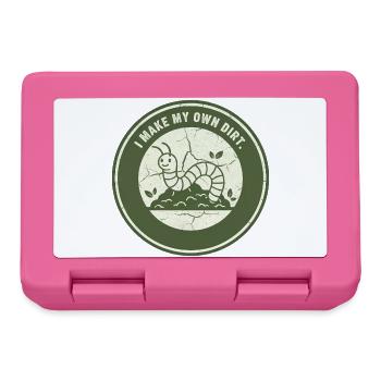 Worm compost: Independent soil - Lunchbox - pink - Front