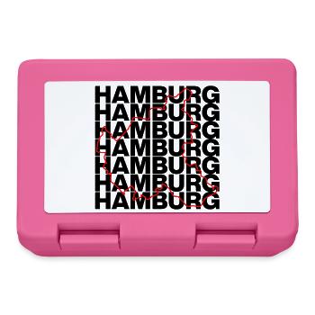 HAMBURG UMRISS, HAMBURGLIEBE HH MOIN - Brotdose - Pink - Vorne