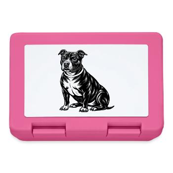 Pitbull américain - Boîte à goûter - rose - Devant