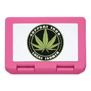 Support Your Local Farmer - Cannabis Hanf Outfit - Brotdose - Pink - Vorne