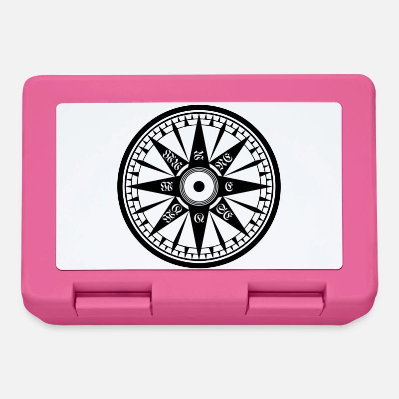 Compass – Wind Rose, Ship's Compass - Lunchbox - pink