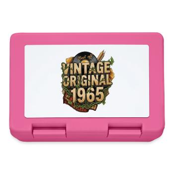 Vintage Original 1965 - Boîte à goûter - rose - Devant