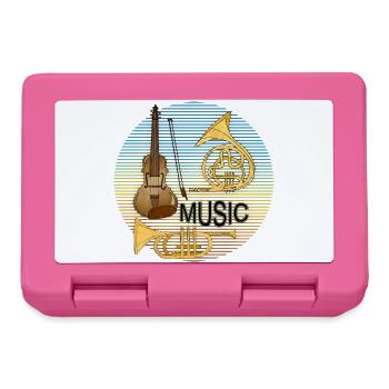 Instruments de musique - Boîte à goûter - rose - Devant