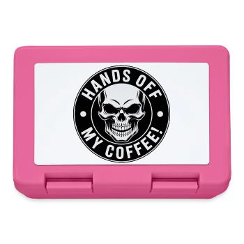 Hands Off My Coffee Skull - Brotdose - Pink - Vorne