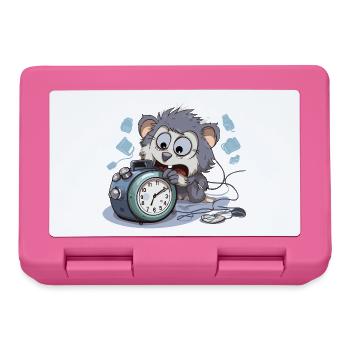Morgenchaos Otter Wecker - Brotdose - Pink - Vorne