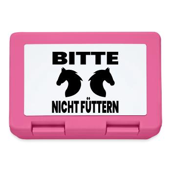 Pferde - Brotdose - Pink - Vorne