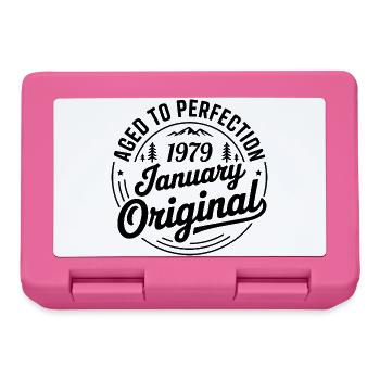 janvier 1979 – Légende des sommets et montagnes - Boîte à goûter - rose - Devant