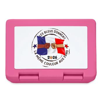 Les_bleus_donnent_la_meme_couleur_aux_fans - Lunchbox - pink - Front