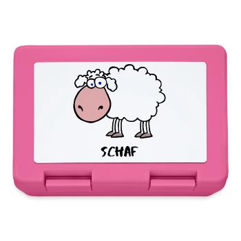 Schaf - Brotdose - Pink - Vorne