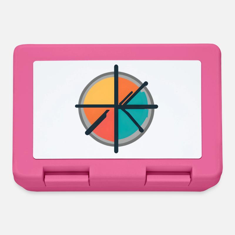 Minimal Geometric Circle Emblem - Brotdose - Pink