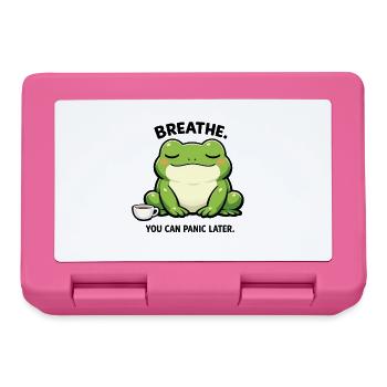 Coffee Frog of Tranquility - Lunchbox - pink - Front