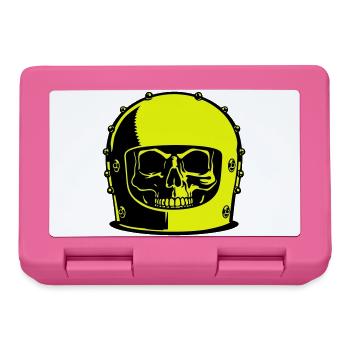 Skull Helm Popart - Brotdose - Pink - Vorne