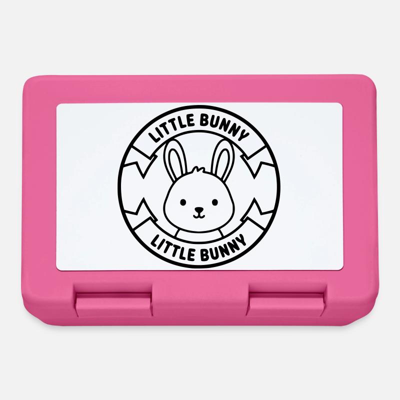 Logo Petit Lapin Bébé Mignon - Boîte à goûter - rose