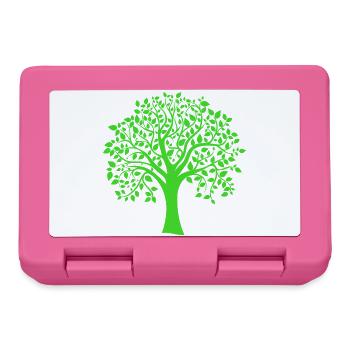 Icon Green Jumbo Tree Print Silhouette - Lunchbox - pink - Front
