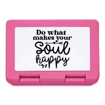 Do what makes your soul happy - Boîte à goûter - rose - Devant
