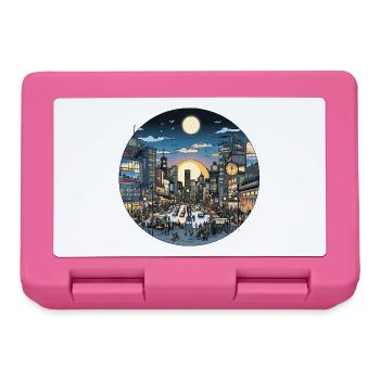 City light evening traffic - Lunchbox - pink - Front