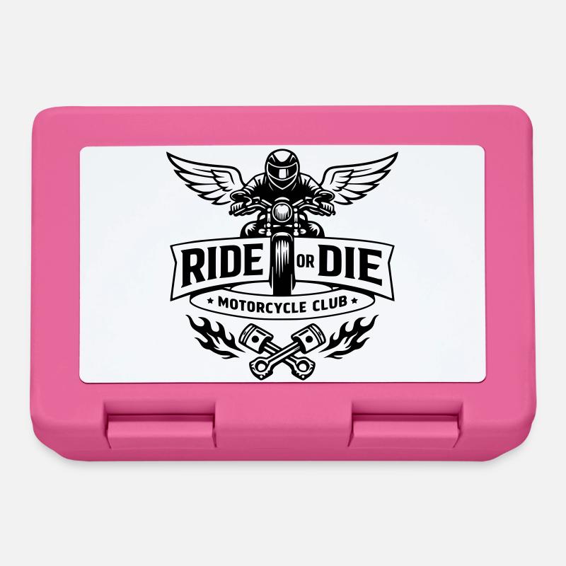 Ride or die - Motorcycle club - Boîte à goûter - rose