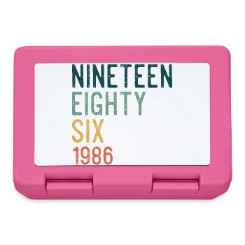 Nineteen Eighty-Six Retro - Lunchbox - pink - Front