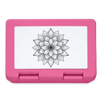 Flower mandala with fine petals, calm and harmony - Lunchbox - pink - Front
