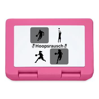 Basketball Silhouetten Dynamik - Brotdose - Pink - Vorne